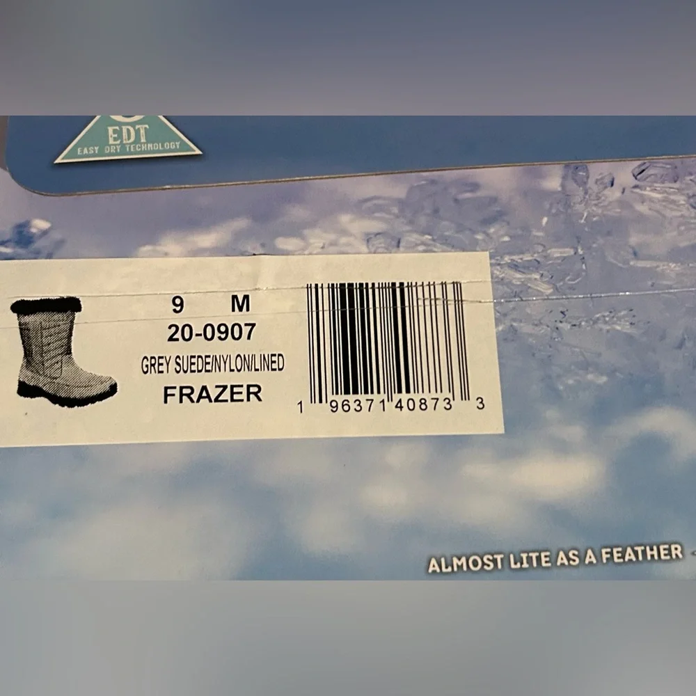 NWB Easy Works by Easy Street Frazer Boot. Size 9. Grey. Waterproof. - Picture 6 of 10